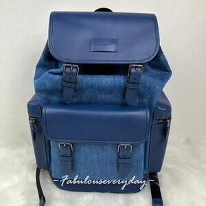 Coach Men's Sprint Backpack In Denim/Deep Blue Colorblock CBI76